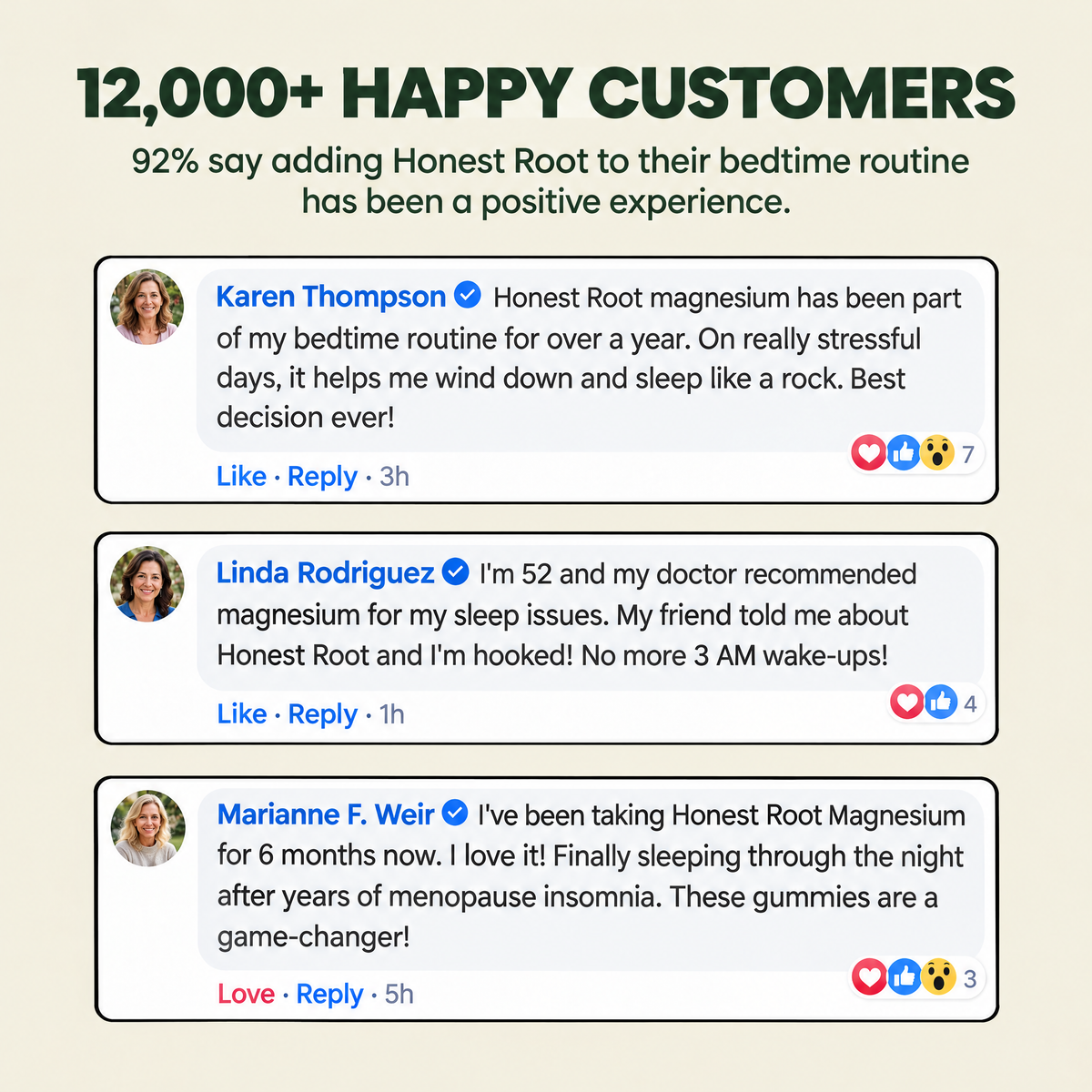 HonestRoot Magnesium Bisglycinate Gummies